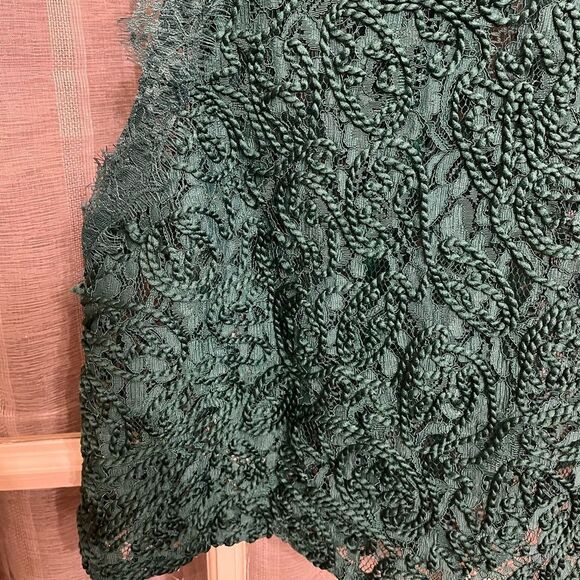 Zara 2017/2018 Winter Collection Green Lace Tank - Picture 2 of 10